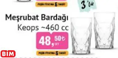 LAV KEOPS MEŞRUBAT BARDAĞI LAV KEOPS MEŞRUBAT BARDAĞI